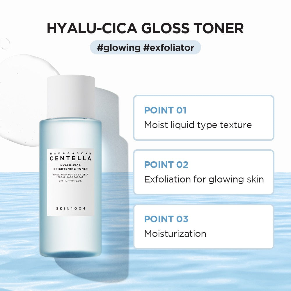 SKIN1004 Madagascar Centella Hyalu-Cica Brightening Toner 210ml - Benefits