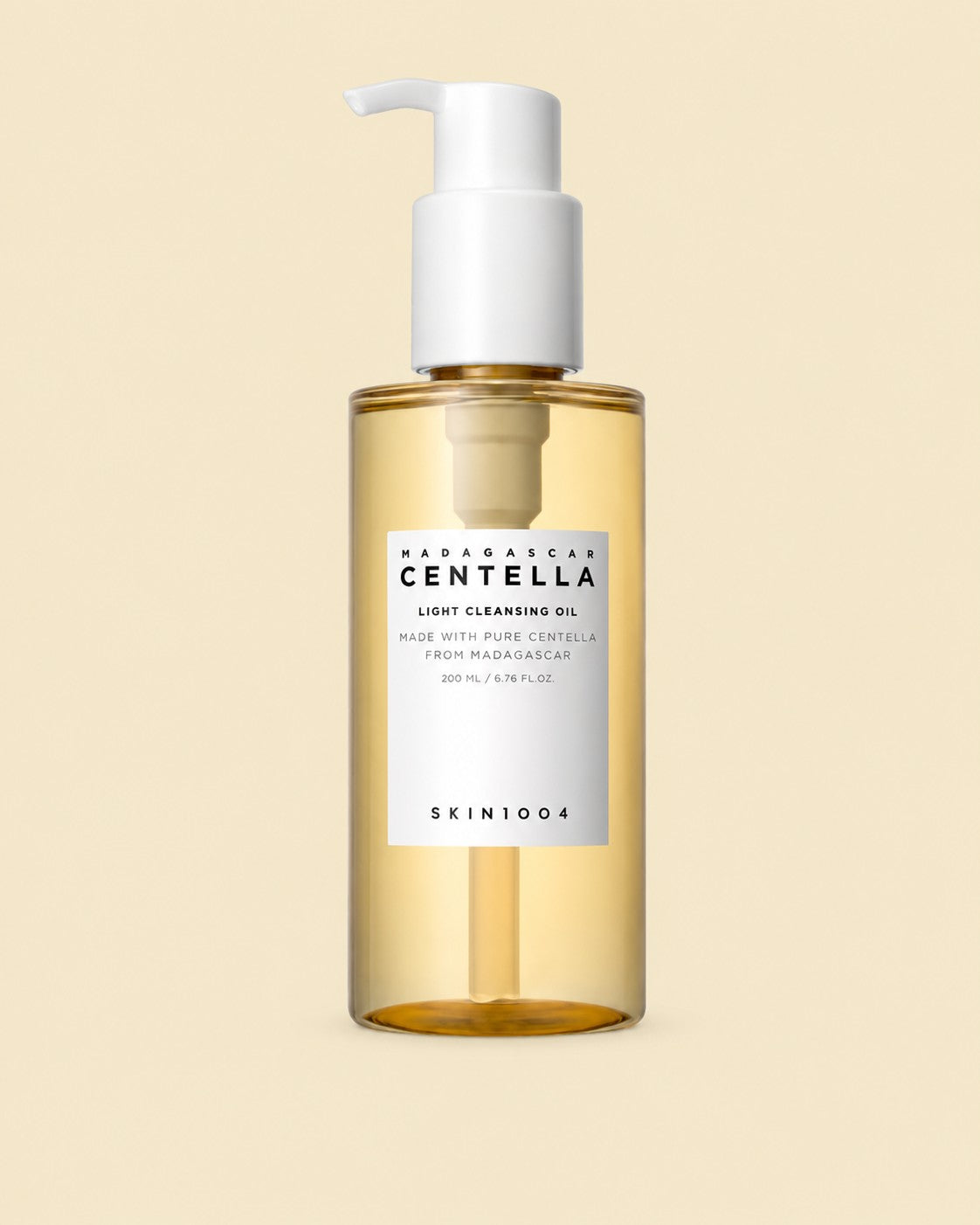 SKIN1004 Madagascar Centella Light Cleansing Oil 200ml on a coloured background