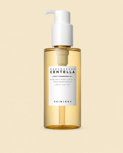 SKIN1004 Madagascar Centella Light Cleansing Oil 200ml on a coloured background