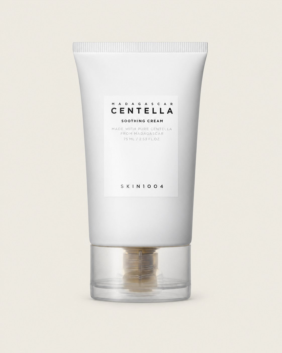 SKIN1004 Madagascar Centella Soothing Cream 75ml on a coloured background
