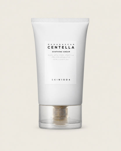 SKIN1004 Madagascar Centella Soothing Cream 75ml on a coloured background