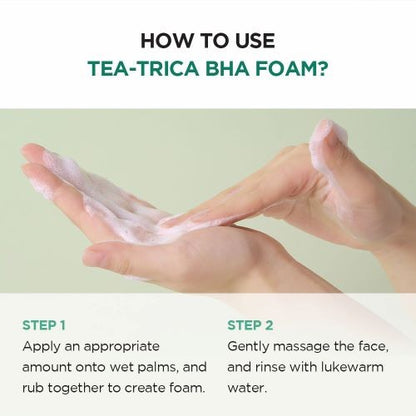 SKIN1004 Madagascar Centella Tea-Trica BHA Foam 125ml - How to use