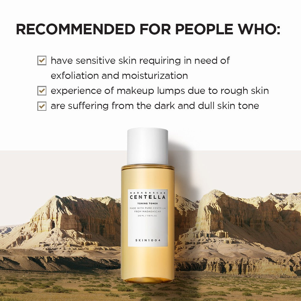 SKIN1004 Madagascar Centella Toning Toner 210ml - Suitability