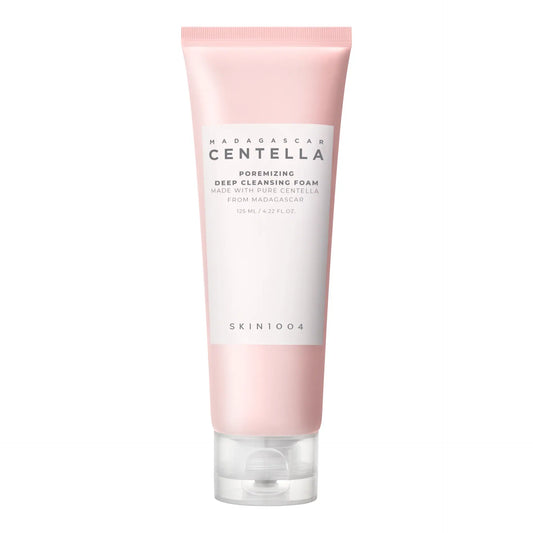 SKIN1004 Poremizing Deep Cleansing Foam 125ml - pink cleansing foam tube, front label, white background