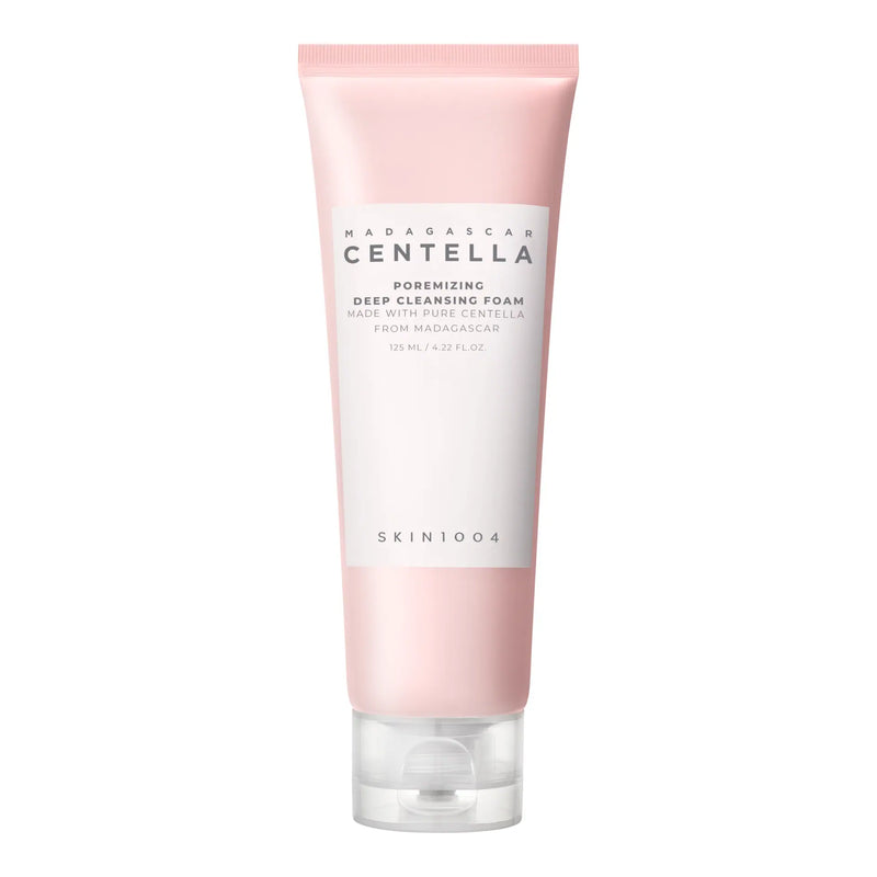 SKIN1004 Poremizing Deep Cleansing Foam 125ml - pink cleansing foam tube, front label, white background