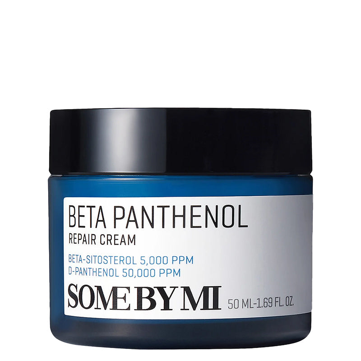 Some By Mi Beta Panthenol Repair Cream 50ml - navy jar close crop on a white background