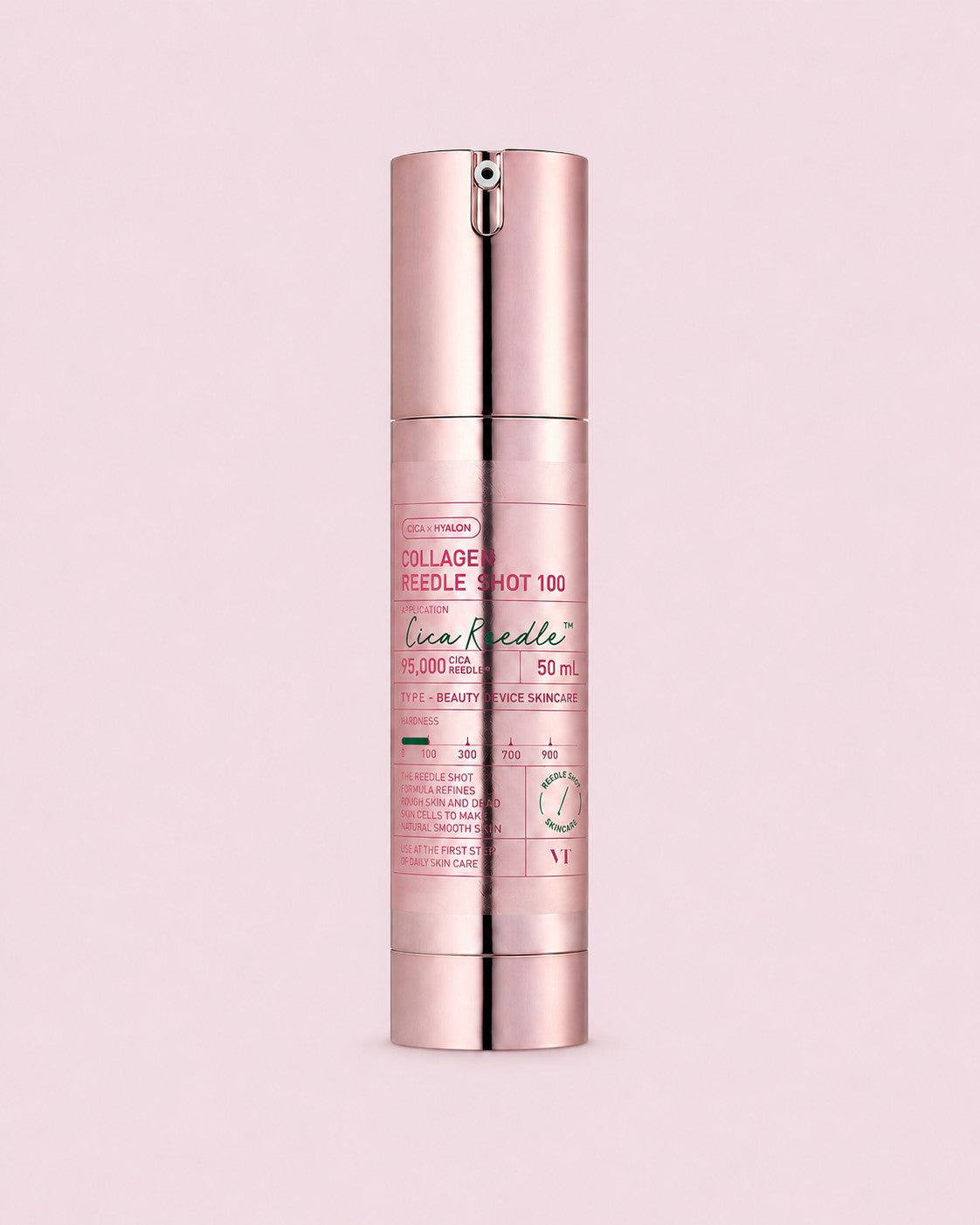 VT Cosmetics Collagen Reedle Shot 100 50ml on a coloured background