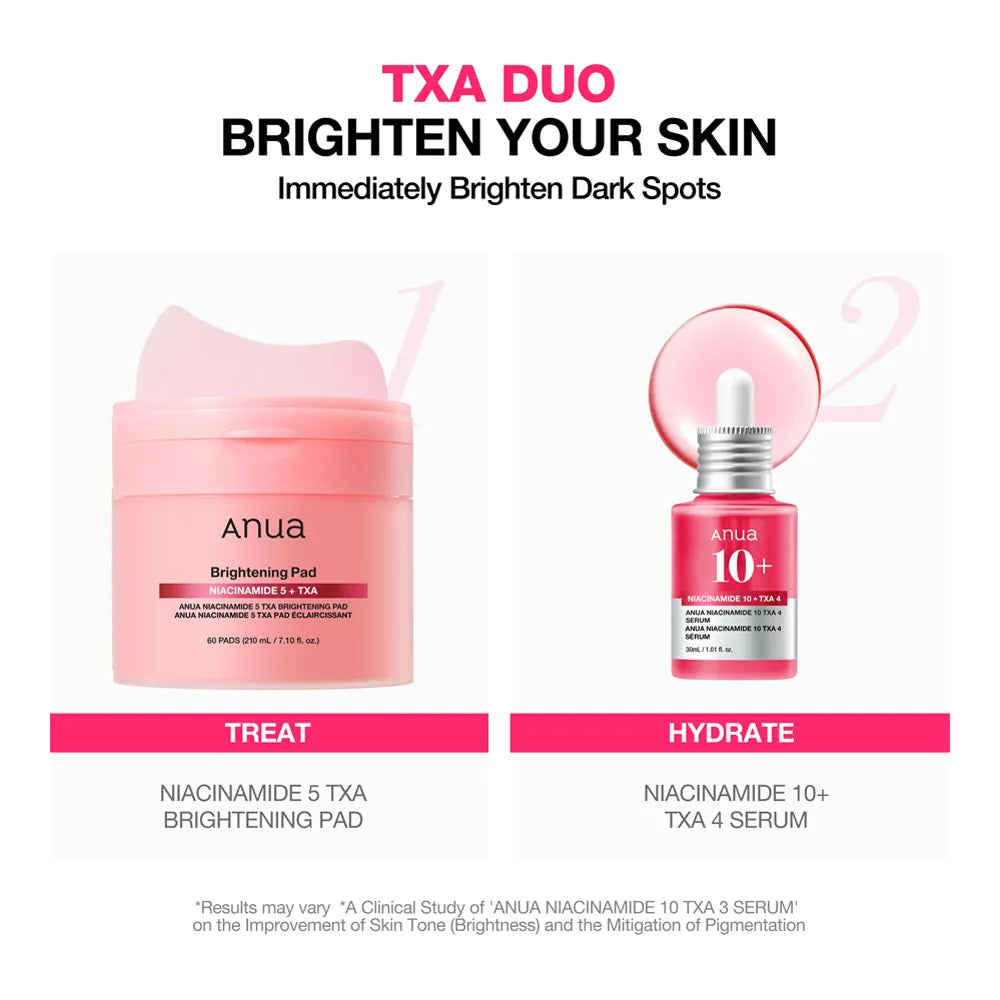 Anua Niacinamide 5 TXA Toner Pads - Anua K-Beauty